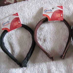 Goody Stay Put Head Bands Slide Proof Hold Tight Secure Grip Headband Rigid Wire
